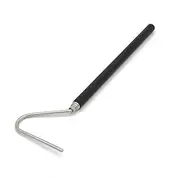 JIHAQUA Stainless Steel Extensible Snake Hook 39 inch, Retractable Reptile Hook, Pick-up Handling Tool (39 inch)