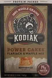 Kodiak Protein Power Cakes BUTTERMILK Pancake Flapjack & Waffle Mix 20 oz Box