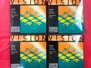 4 x Authentic Thomastik Vision Titanium Solo Violin String Set Medium 4/4