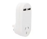 Cabac POWERBOARD 240V WITH 2 X USB OUTLETS PB1USB2