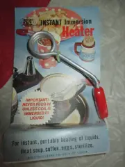 NIB Vintage CHADWICK-MILLER Boil Waters INSTANT Plug In IMMERSION HEATER- 1970's