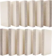 12 Pieces Insulating Fire Brick for Ovens, Kilns, Blacksmith, White