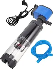 COLLBATH Aquarium Filter Pump with Feces Collector Whisper Pump for Water Circulation Effortless Maintenance for Small Aquariums