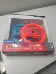 Nintendo Switch Joy-Con -Controller Not Included 2 Pack PressPlay Steering Wheel