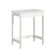 Small White Desk with Drawer Hooks, 60 x 40 x 76 cm (White)