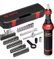 Torque Screwdriver Set 10-60 in-lb 64 Pc Inch Pound Wrench Kit