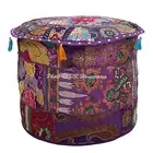 Boho 16 in Bohemian Patchwork Pouf Cover Ottoman Ethnic Decor Pouffe Foot Stool