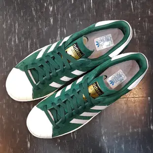 adidas SUPERSTAR 80s DLXS 綠色 草綠色 金標 貝殼頭 奶油底 復古 麂皮 薄鞋舌 B35987