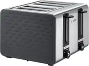 Bosch TAT7S45 toaster 4 slice(s) 1800 W Black, Stainless steel