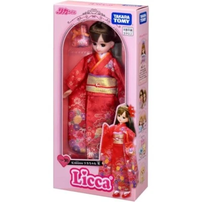 Pre-order Takara Tomy Licca-chan Doll LD-30 Kimono Licca-chan Red Dress Up