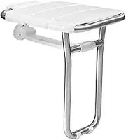 FFSPIIO Modern Design Shower Chair, for Bathing Showering Elderly Disabled with Legs Seats Wall Mounted Folding Bathroom Stools Shower Chair