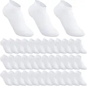 [Tarpop] 200 Pairs Thin Low Cut Ankle Socks Polyester Comfortable Lightweight Sock for Men Teens Team Charity Event Supplies Bulk Pack