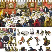 Wooden Jigsaw Puzzle for Adults by FoxSmartBox - 365 pcs - The Dogs dinner party