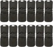 5-Layer Charcoal Bamboo Inserts Reusable Liners for Cloth Nappies with Gussets 12PCS 12FLN-EU