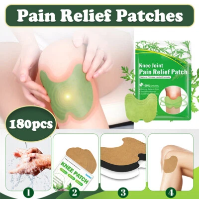 Knee Pain Relief Patch Wormwood Herbal Therapy Warming Plasters Joint Stickers