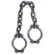 Halloween Shackles on Chain Adults Kids Costume Dress Up Accessories Decorations
