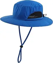 [LLmoway] Kids Sun Protection Hat Quick Dry Adjustable Wide Brim Mesh Bucket Hat