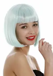 Ladies' Wig Women Short Bob Fringe Smooth Green Light Green 803-T5507