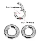 Large Size Steel Hinge Septum Universal Nose Ear Ring Piercing Cilcker Jewellery