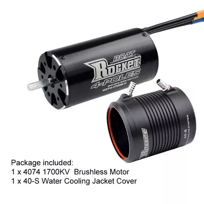 Rocket Water Jacket Set w/1700KV Brushless Sensorless Motor for Traxxas RC Boat