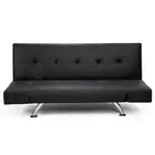 Sarantino Brooklyn Sofa Bed Faux Leather Lounge Couch Futon Furniture Adjustable