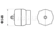 Mahle Alternator for Hatz 2L41C 2Lc30C 2Lc40C 2M41 3L41C 3M41 4L41C 4L42C 4M41