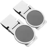 TEHAUX Modern Stainless Steel Money Clip Men's Front Pocket Wallet Clip Credit Card Holder for