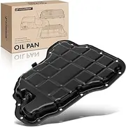 A-Premium Engine Oil Pan Sump with Drain Plug Compatible with Kia Sorento 2019-2020, Telluride 2020-2024, Cadenza 2019-2020 & Hyundai Palisade 2020-2024, 3.3L 3.8L, Replaces 215103LFB0