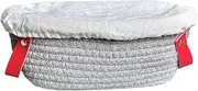 Dough Proofing Basket,Bread Basket With Liner | Baking Supplies Container, Cotton Rope Bowl for Kitchen Storage Display Table Serving Camping Picnic