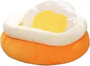 Insulated Cat Bed, Washable Cat Cave Soft Kitten Bed Elegant Cat Bed Cave 17.72 Inch for Cats and Kittens Light Shades Medium Heat Heater Huts