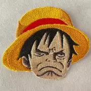 Luffy Disgusted Face Wano One Piece Iron On Embroidered Patch
