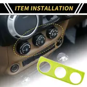 Console AC Switch Button Control Cover Trim for Jeep Wrangler JK Light Green