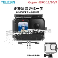 在飛比找momo購物網優惠-【TELESIN】TELESIN 50米 透明防水殼 for