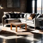 "Albion" Timber Coffee Table Rustic Finish