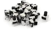Aexit 20Pcs (Potentiometer) 6mm D Shaft 50K Ohm 3 Terminals Single Linear Rotary (65ry766qf350) Taper Potentiometers