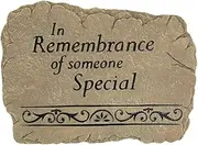 The Bridge Collection "in Remembrance of Someone Special Decorative Garden Stone-Memorial Decor for Honoring Loved Ones-Thoughtful Sympathy Gift