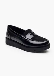 [Taking Shape] Taking Shape Patent Wedge Loafer Size 40 in Black - Women's Shoes Black
