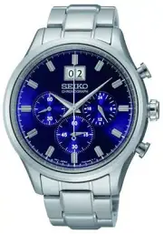 Seiko SPC081 SPC081P1 Mens Chronograph Watch BLUE WR100m RRP $595.00