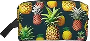 [FSCEV] Tropical Fruits Pineapple Storage Bag Toiletry Bag Travel Bag Cute Cosmetic Bag Makeup Accessories, White, One Size