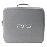 New Portable Carrying Case Shockproof Travel Storage Eva Bag Compatible With Playstation 5 Ps5 grey
