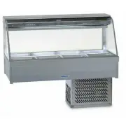 Roband Curved Glass Refrigerated Display Bar 8 pans - Piped and Foamed only (...