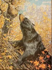 "Honey for Beer" Printed Needlepoint Tapestry Canvas 11885