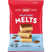 Nestle Baker's Choice Melt Milk Chocolate 225g