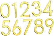 10 Pcs Modern Address Number Sticker Self Adhesive Durable Door Plate Numbers Easy Installation for Home Hotel and Commercial Use