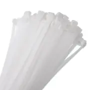 200pcs 10" 53 Lbs Cable Zip Ties Self-Locking Nylon Cable Ties 0.2"