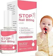 Liquid to Stop Nail Biting | 0.5fl oz Nail Bite Stopper - Bitter Taste, Stop Nail Biting Polish, Thumb Sucking Stop for Kids, Anti Nail Biting Polish Nail Biting Care for Kids and Adults