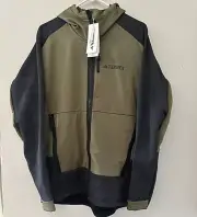 Adidas Terrex Tech Full Zip Hooded Fleece Jacket Mens Medium Green HU1848