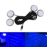 Car LED Foot Lights Ambient Atmosphere Lamp Seat Under Dash Interior Accessories (for: Peugeot)
