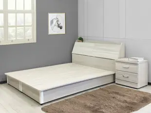 《莎爾》 5尺 雙人床 床箱 床架 床板 床台 床底 床座 家具組 水洗白 胡桃 簡約 時尚 【新生活家具】