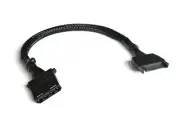 SATA Cable Adapter 15 pin to Molex 4 pin Power Adapter 9.5 inches Sleeved 18AWG